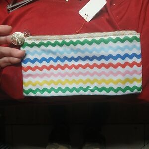 Packed Party Multicolor Wavy Stripe Cosmetic Pouch